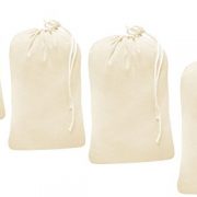 Linen Clubs Heavy Duty Cotton Canvas Laundry Bag, Set of 4 Bag Natural color-24x36 - This is Draw Strings Laundry Bag & Durable.Long Term Solutions for Laundry carring Needs Offered