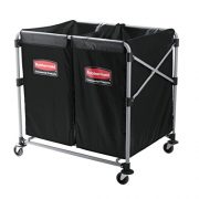 Rubbermaid Commercial Executive Series Collapsible X-Cart, 2 to 4 Bushel, 1881781