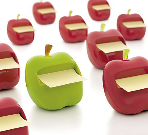 Post-it Pop-up Notes Dispenser for 3 in x 3 in Notes, Apple Shaped Dispenser