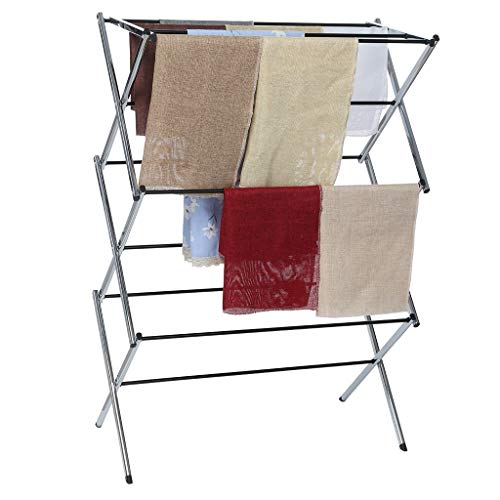 Folding Drying Rack, WensLTD Multifunctional Foldable Drying Rack Horse Extendable Telescopic Clothes Dryer for Hang Laundry (Ship from US!!!)