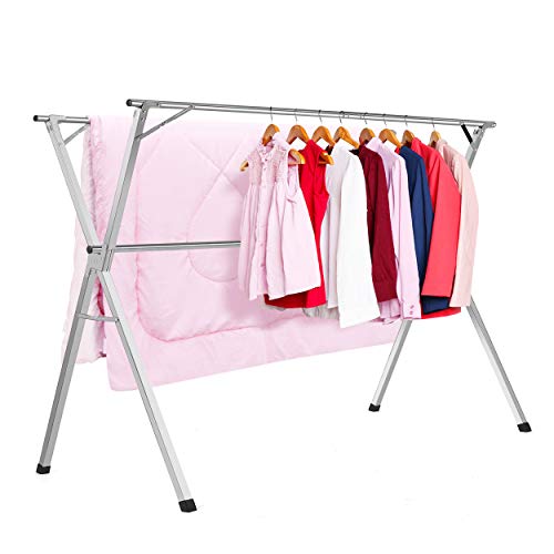 HYNAWIN Stainless Steel Laundry Drying Rack Heavy Duty Collapsible