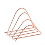 U Brands Desktop Letter Sorter, Wire Metal, Copper/Rose Gold