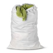 Honey-Can-Do LBG-01140 Cotton Laundry Bag, White