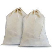 Prime Line Packaging 100% Cotton Laundry Bags with Drawstrings 28x36 Laundry Hamper Liners Commercial Grade Heavy Duty for Hotels, Home and College