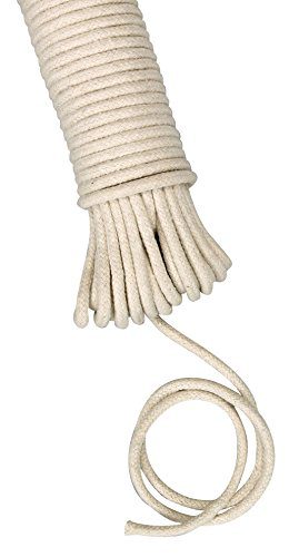 Household Essentials 04800 All-Purpose Cotton Clothesline Rope | 100Ft Length | 3/16-Inch Dia.