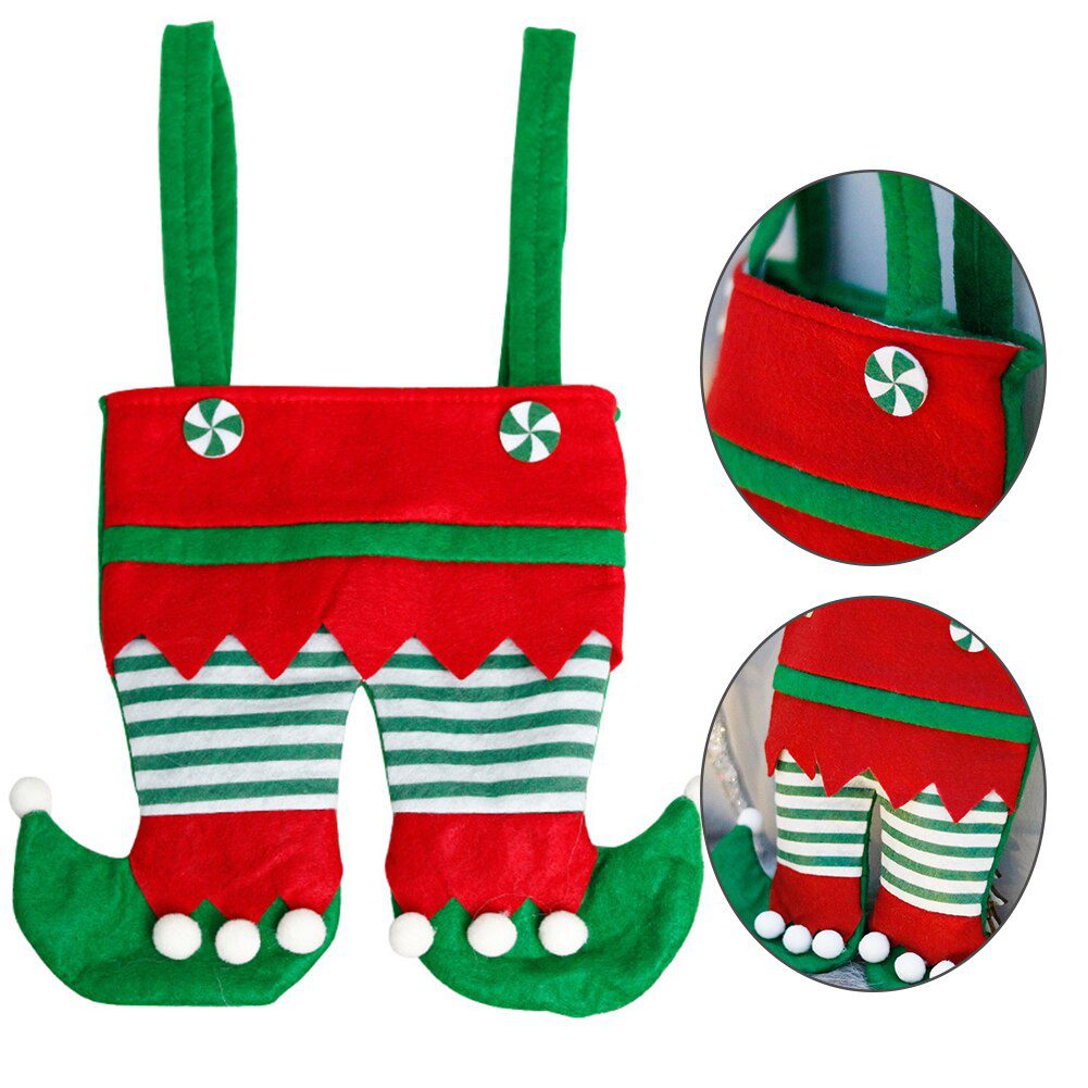 Santa PantS Christmas Candy Bag Gift Wrap Kids