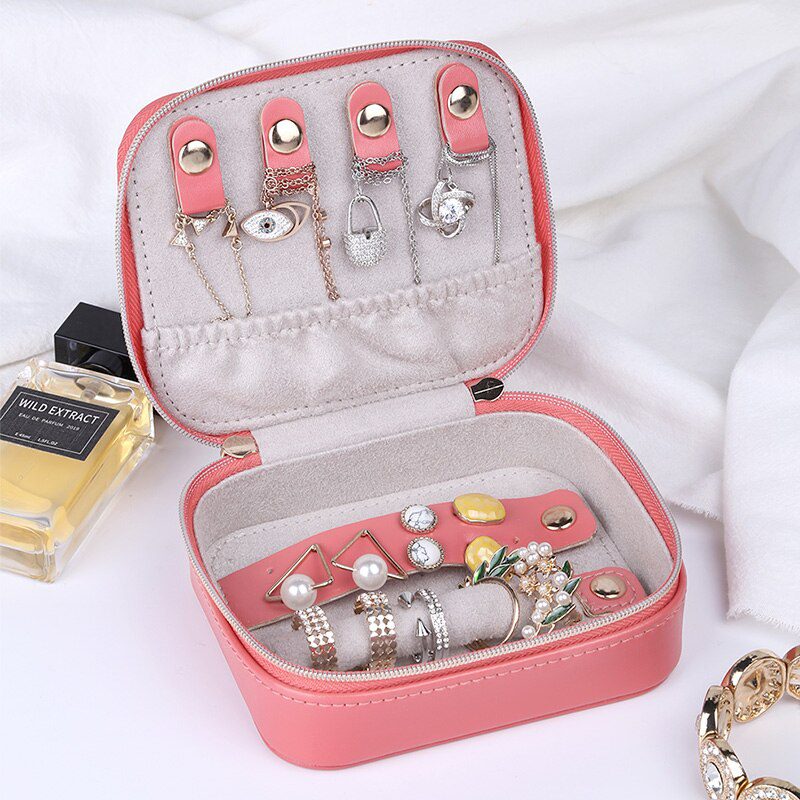 Colors Portable Travel Small Jewelry Box Storage