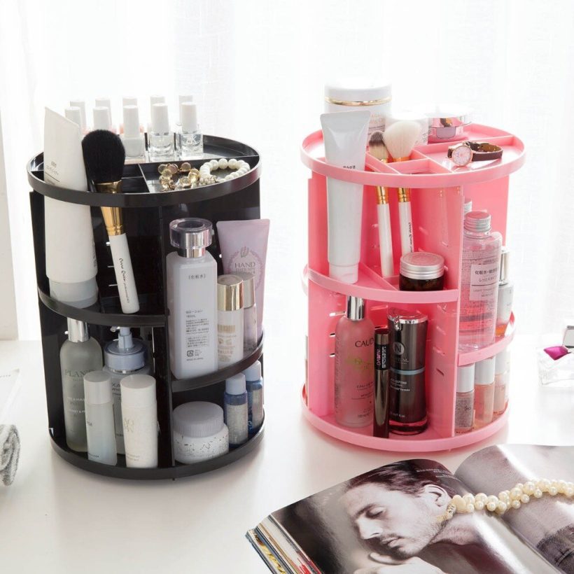 360 Rotating Makeup Organizer Cosmetic Storage Box