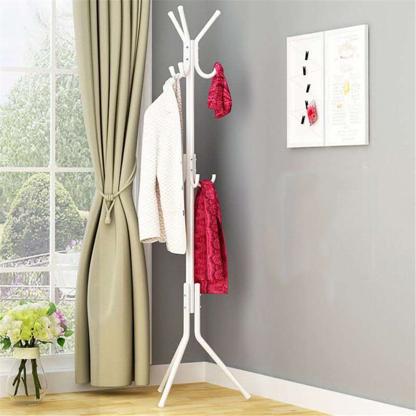 Stand Hat Coat Rack Metal Coat Handbag