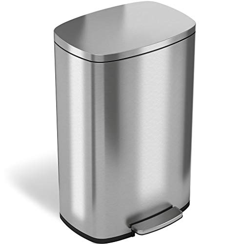 iTouchless SoftStep 13.2 Gallon Step Trash Can