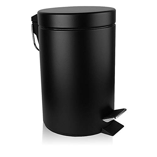 H+LUX Mini Trash Can with Lid Soft Close