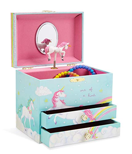 Unicorn and Rainbow Musical Jewelry Box