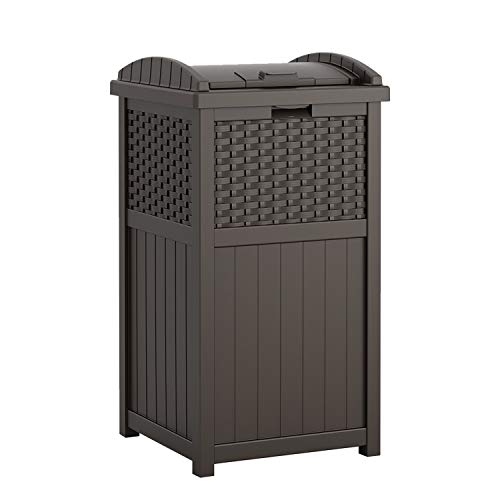 Can Resin Outdoor Trash with Lid Use in Backyard
