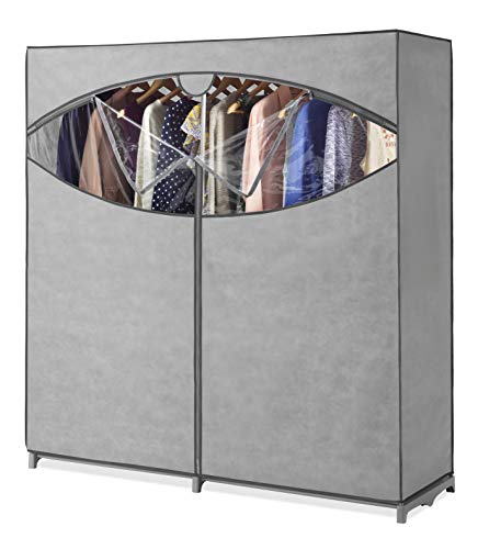 Wardrobe Clothes Storage Organizer Closet with Hanging Rack