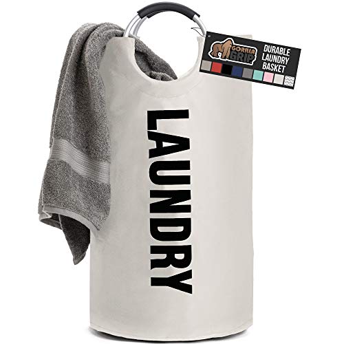 Gorilla Grip Premium Laundry Basket, Heavy Duty Clothes Bag