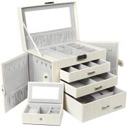 Homde Jewelry Box for Women Girls with Small Travel Case