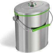 iTouchless Stainless Steel Compost Bin 1.6 Gallon