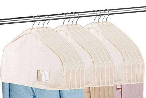 Cotton Shoulder Covers for Clothes Hanging Breathable Garment Bag Clothing Dust Protector Closet Storage