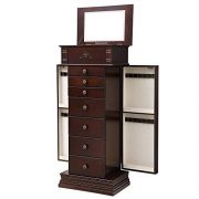 SONGMICS Large Jewelry Armoire Cabinet Storage Chest
