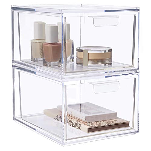 Audrey Stackable Cosmetic Organizer Drawers