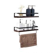 TOLEAD 2 Sets Floating Shelves Wall Mounted Wooden