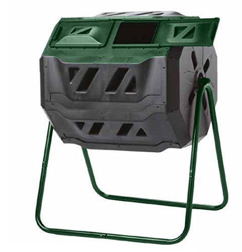 Dual Chamber Composter On Two-Leg Stand