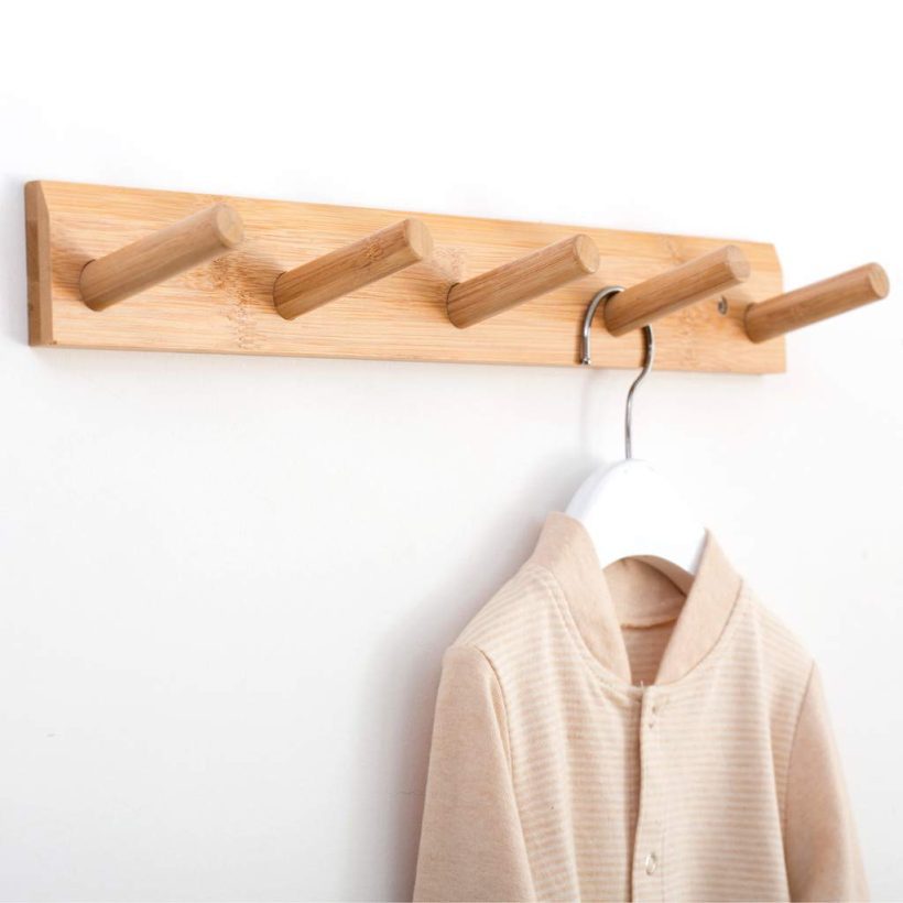 Modern Wall Mounted Coat and Hat Rack