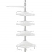 SONGMICS Constant Tension Shower Caddy, Stainless Steel Pole