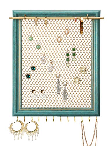 Organizer Frame Wall Mounted Jewelry Holder Vintage