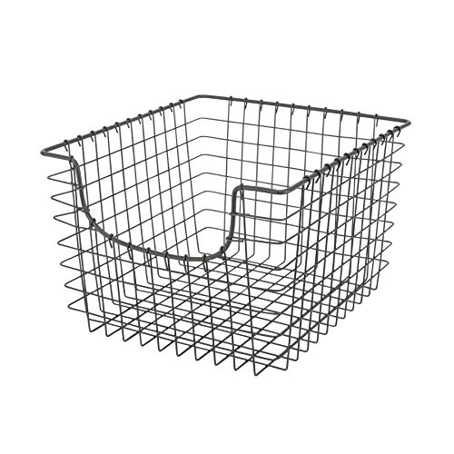 Spectrum Diversified Scoop Wire Basket, Vintage-Inspired Steel Storage