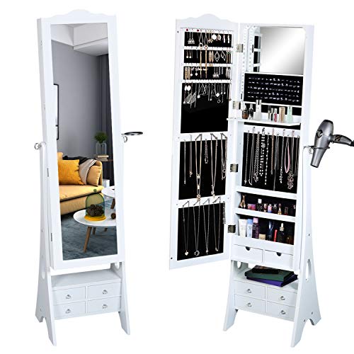 Jewelry Organizer Armoire with LED lights