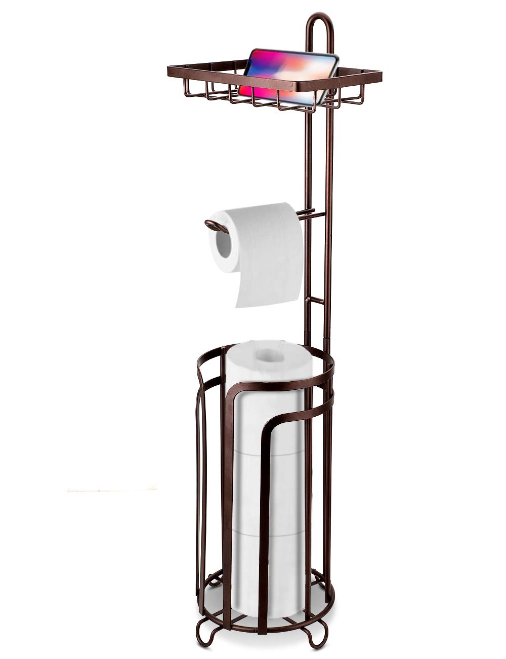 VEARMOAD Floor Toilet Tissue Paper Holder Stand