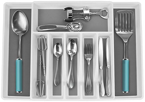 Expandable Cutlery Drawer Trays for Silverware, Serving Utensils