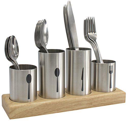 Sorbus Silverware Holder with Caddy for Spoons, Knives Forks