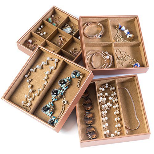 Jewelry Trays Organizer Storage Rings Earrings