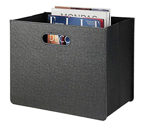 Foldable Magazine Rack Storage Bin Organizer for Home or Office