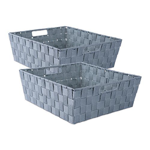 DII Durable Trapezoid Woven Nylon Storage Bin or Basket