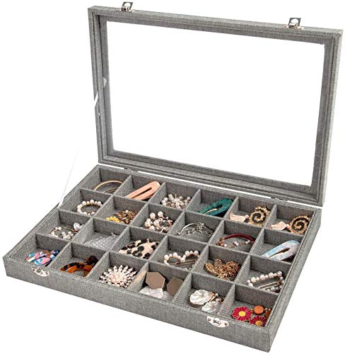Jewelry Box Organizer for Drawer, Earring Necklace