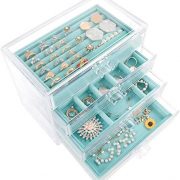 Jewelry Box Organizer for Earring Necklace Ring & Bracelet