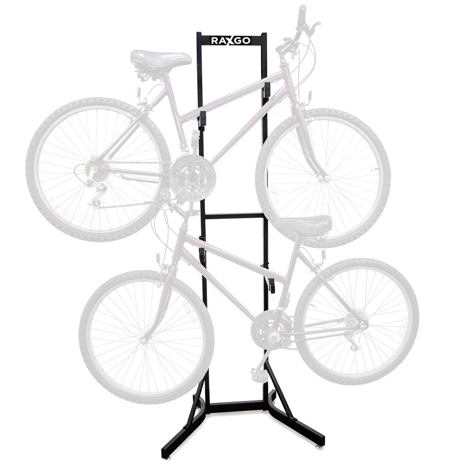 RaxGo Bike Storage Rack, 2 Bicycle Garage Floor Stand
