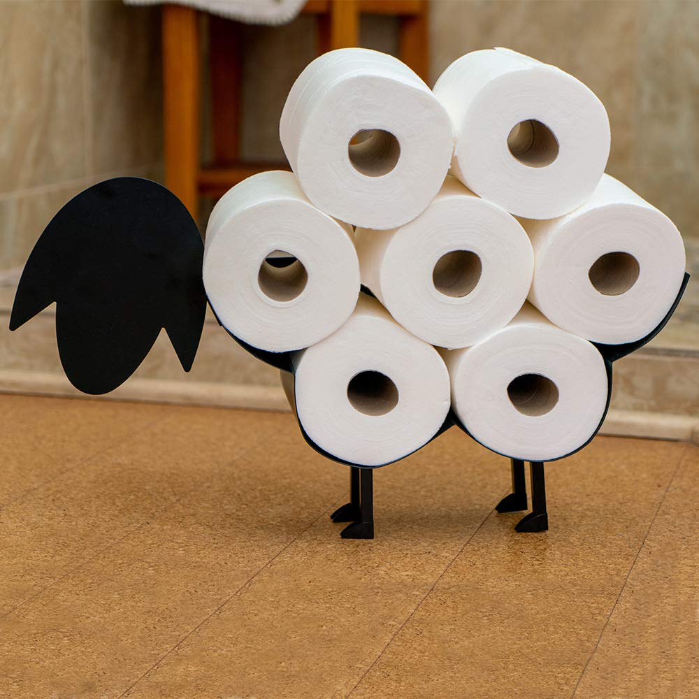 East World Sheep Toilet Paper Holder Free Standing and Wall Mount