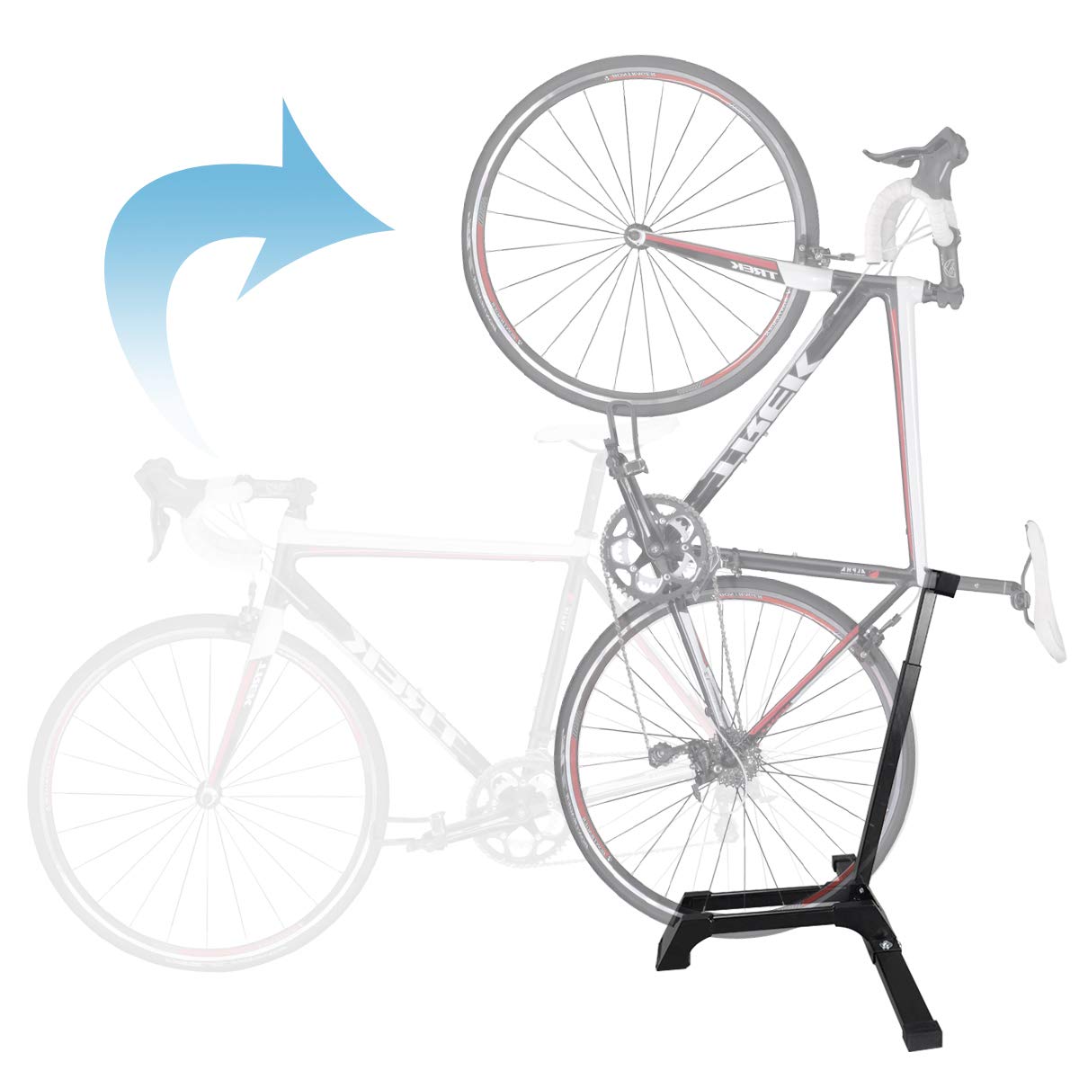 Qualward Bicycle Stand Vertical Bike Rack Floor Adjustable