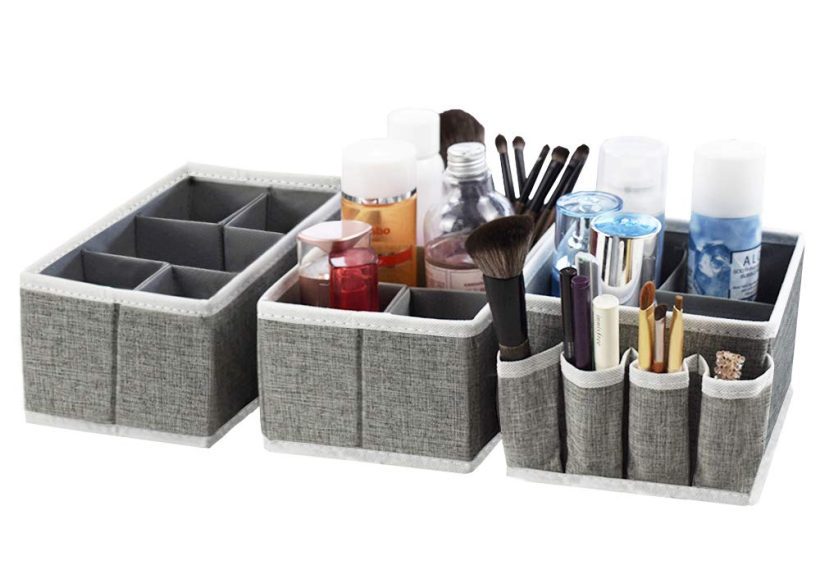 Cosmetic Makeup Storage Organizer Box Bins for Makeup Brushes