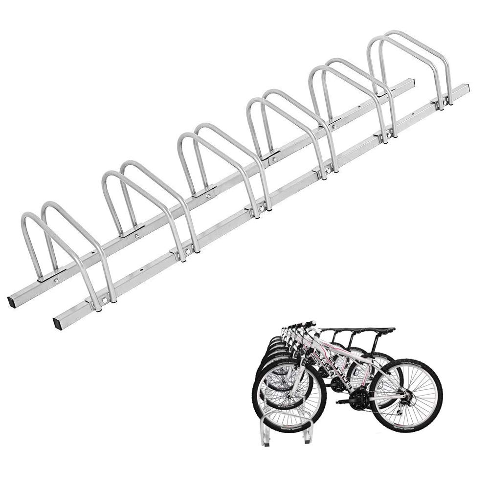 Houseware 6 Bicycle Floor Parking Adjustable Storage