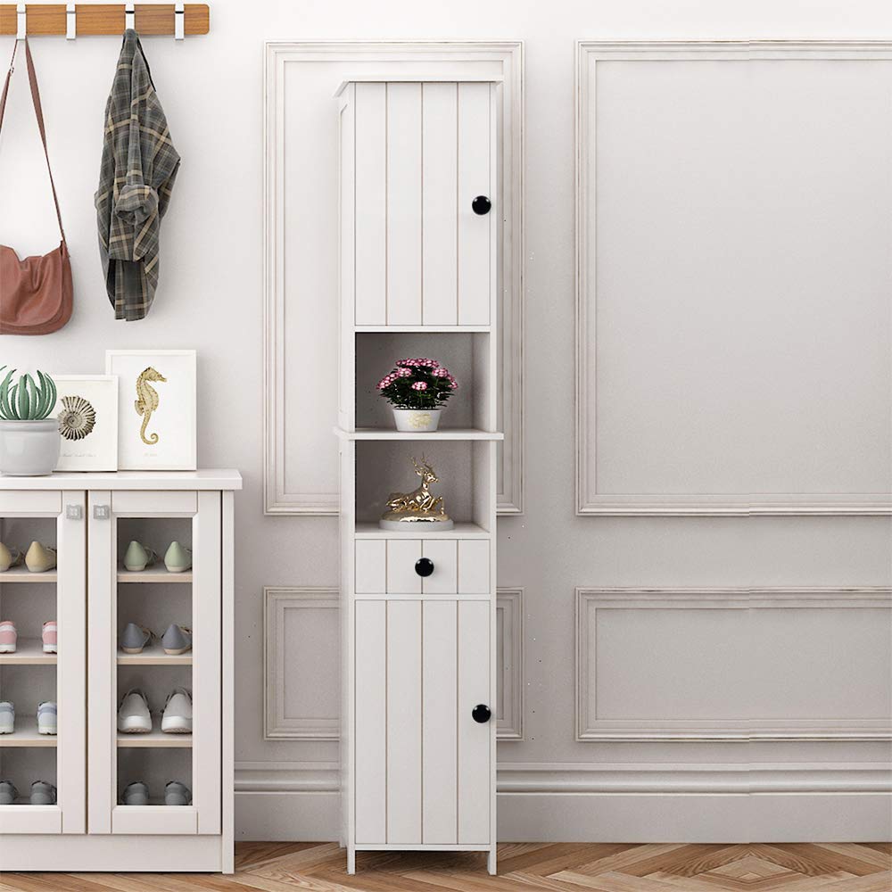 SDHYL 68 Inches Tall Bathroom Cabinets, Free Standing Entryway Console