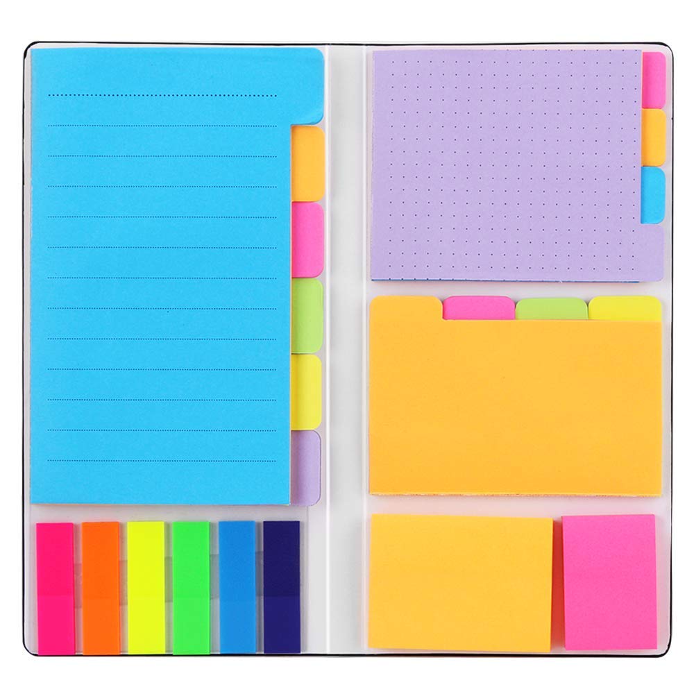 Sticky Notes Set, Hommie Colored Divider Self-Stick Notes