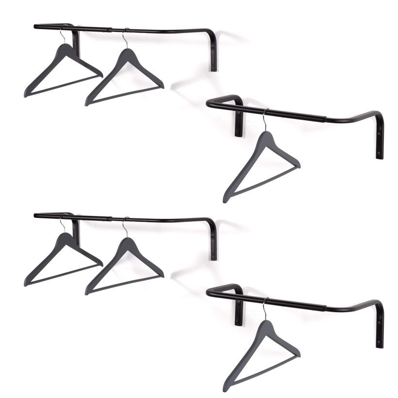 brightmaison Wall Mounted Adjustable Durable Steel Clothes Rack