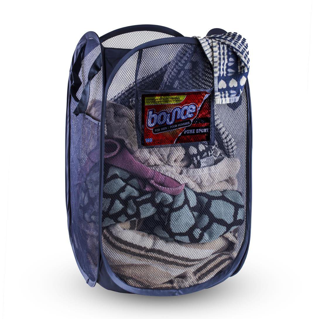 Laundry Basket Foldable and Portable Mesh Pop-Up