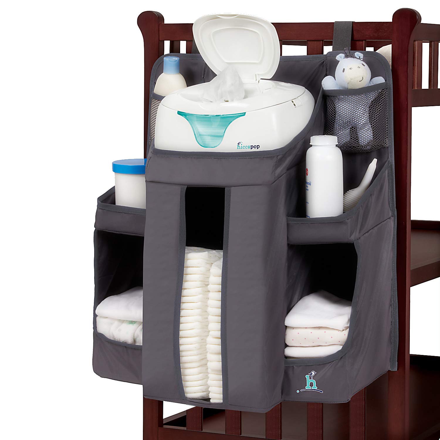 hiccapop Nursery Organizer and Baby Diaper Caddy