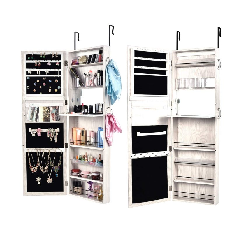 Wall Mount Jewelry Armoire with Keys